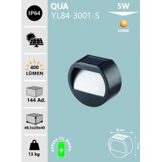 5W QUA SOLAR APLİK GÜNIŞIĞI